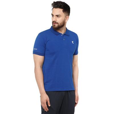 Kronos Slim Fit Cotton Polo | Men's | Royal Blue | KIBI Sports - KIBI SPORTS