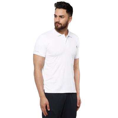 Kronos DRI-FIT Polo T-shirt | Men's | Pearl White | KIBI Sports - KIBI SPORTS