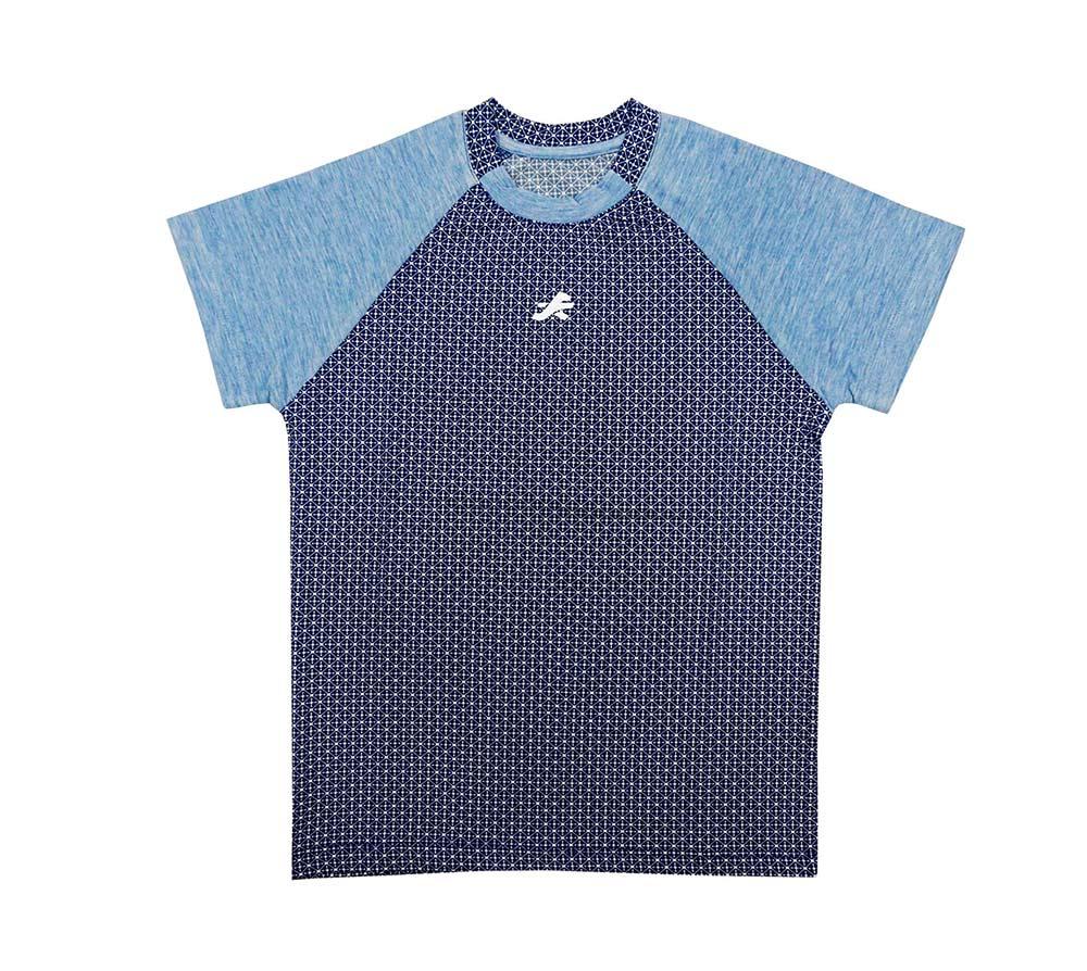 Redesign Boys Perfomance Tshirt (Heather Blue Raglan) | Kids | KIBI Sports - KIBI SPORTS