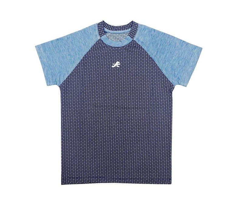 Redesign Boys Perfomance Tshirt (Heather Blue Raglan) | Kids | KIBI Sports - KIBI SPORTS