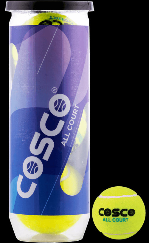 Cosco All Court Tennis Ball, Pack of 3 | KIBI Sports - KIBI SPORTS