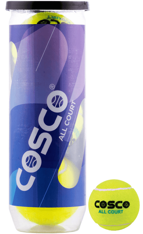 Cosco All Court Tennis Ball, Pack of 3 | KIBI Sports - KIBI SPORTS