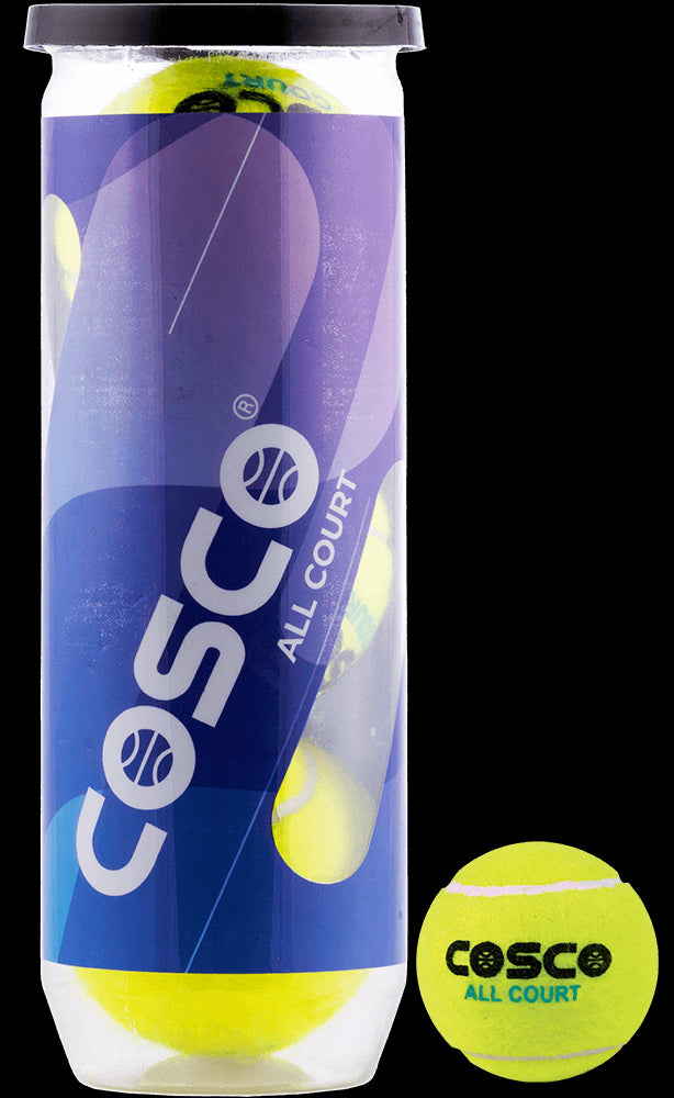 Cosco All Court Tennis Ball, Pack of 3 | KIBI Sports - KIBI SPORTS