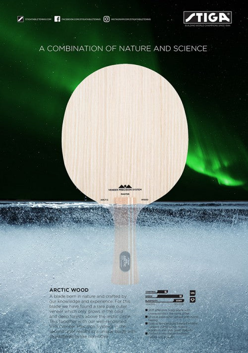 Cosco Stiga ARCTIC WOOD Table Tennis Blade | KIBI Sports Cosco