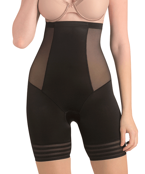 Omtex Coral High Waist and Short Thigh Shaper | Black | KIBI Sports - KIBI SPORTS