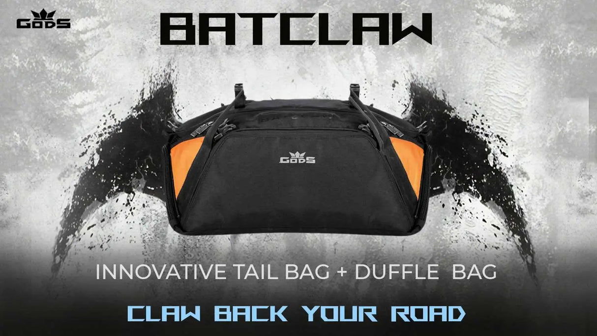 Batclaw 2 in 1- 45 litres Duffle and Motorcycle Tail Bag - KIBI SPORTS