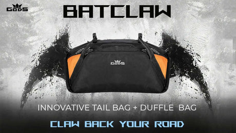 Batclaw 2 in 1- 45 litres Duffle and Motorcycle Tail Bag - KIBI SPORTS