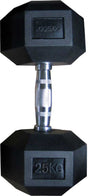 Cosco Rubber Dumbbell | 25kg | KIBI Sports Cosco