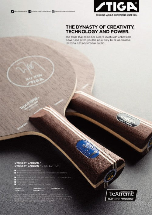 Cosco Stiga Dynasty Carbon Table Tennis Blade | KIBI Sports Cosco
