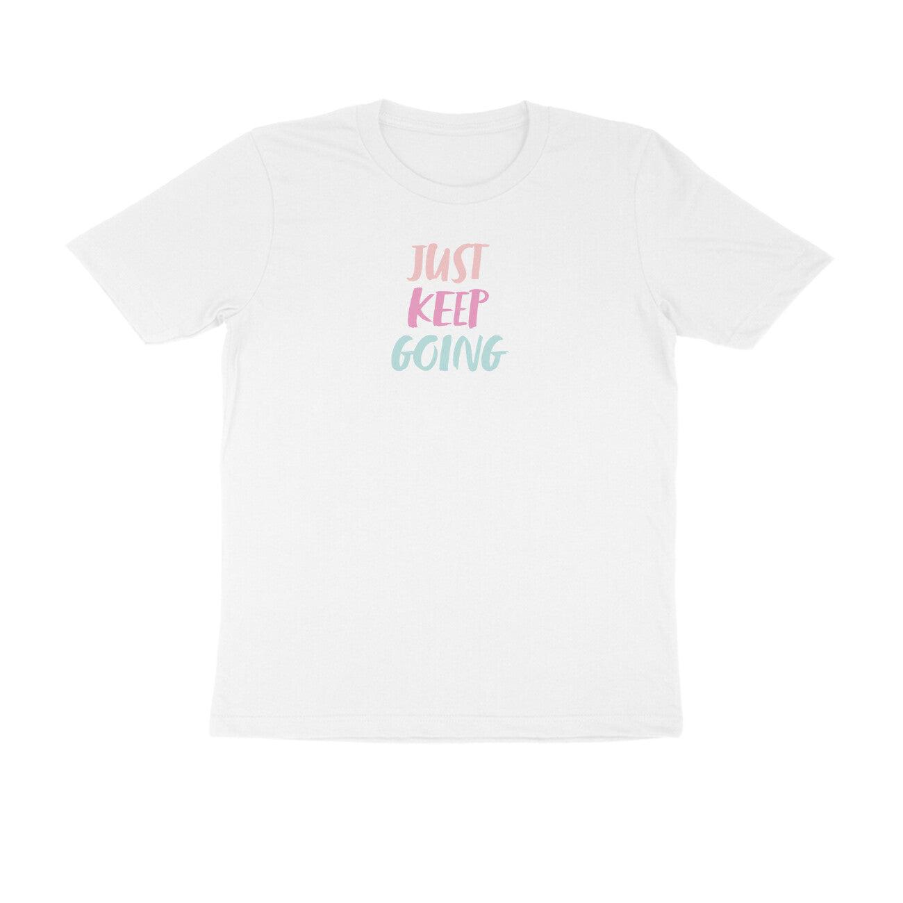 Just Keep Going | KIBI SPORTS MERCHANDISE | HALF SLEEVE T-SHIRT - ROUND NECK - KIBI SPORTS