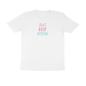 Just Keep Going | KIBI SPORTS MERCHANDISE | HALF SLEEVE T-SHIRT - ROUND NECK - KIBI SPORTS