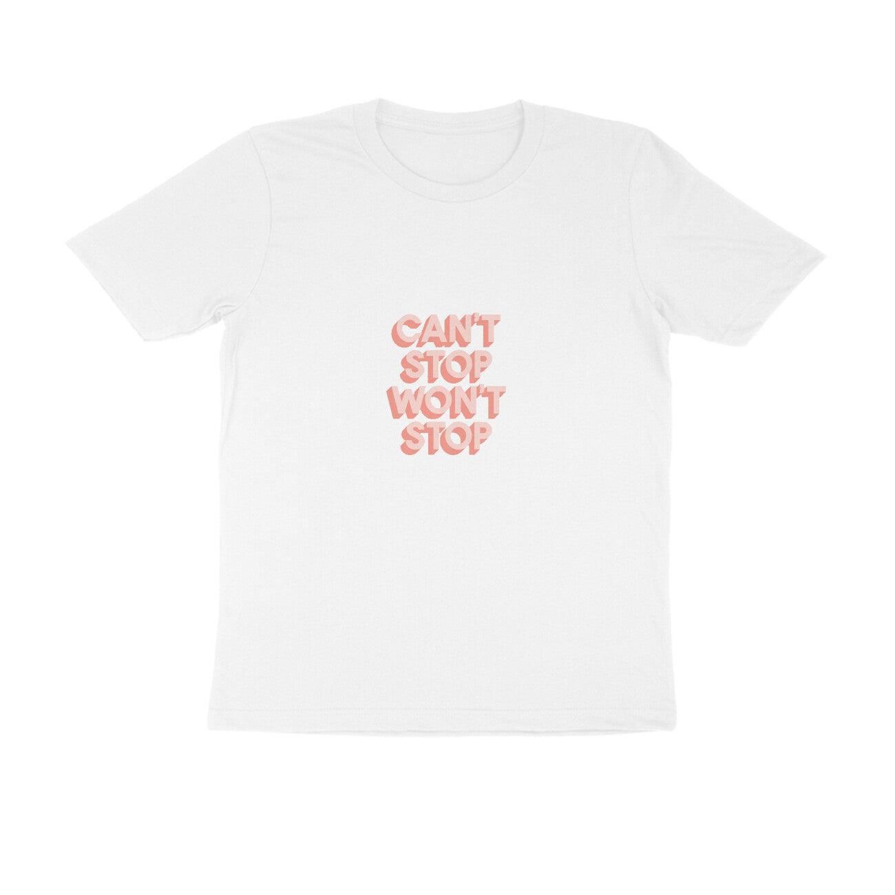 Cant Stop Wont Stop | KIBI SPORTS MERCHANDISE | HALF SLEEVE T-SHIRT - ROUND NECK - KIBI SPORTS