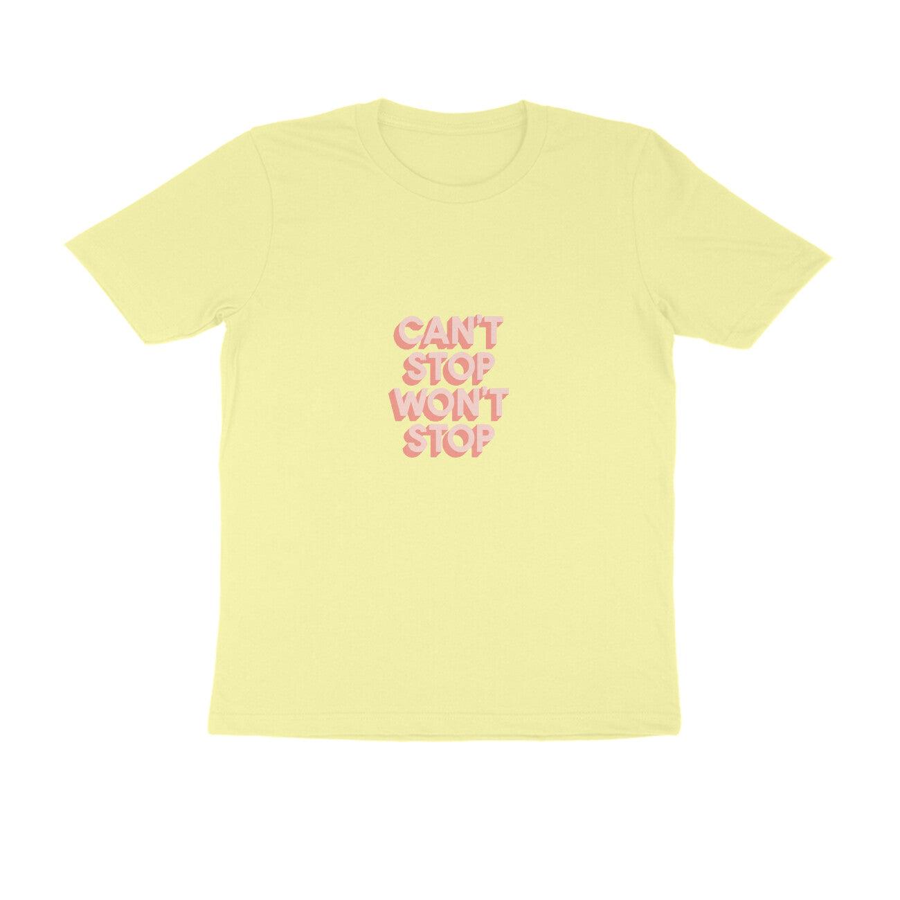 Cant Stop Wont Stop | KIBI SPORTS MERCHANDISE | HALF SLEEVE T-SHIRT - ROUND NECK - KIBI SPORTS