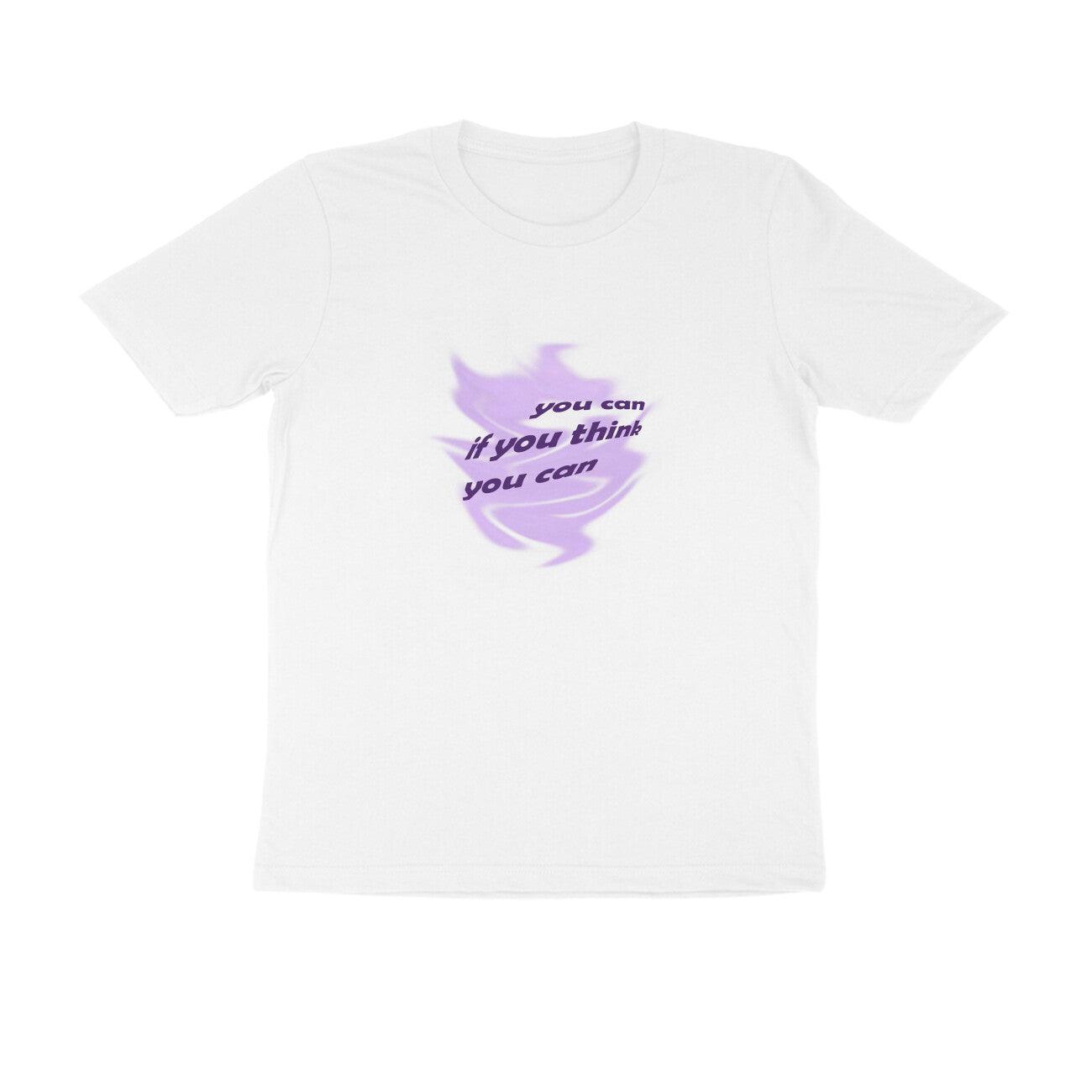 You can if you think you can | KIBI SPORTS MERCHANDISE | HALF SLEEVE T-SHIRT - ROUND NECK - KIBI SPORTS