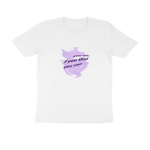 You can if you think you can | KIBI SPORTS MERCHANDISE | HALF SLEEVE T-SHIRT - ROUND NECK - KIBI SPORTS