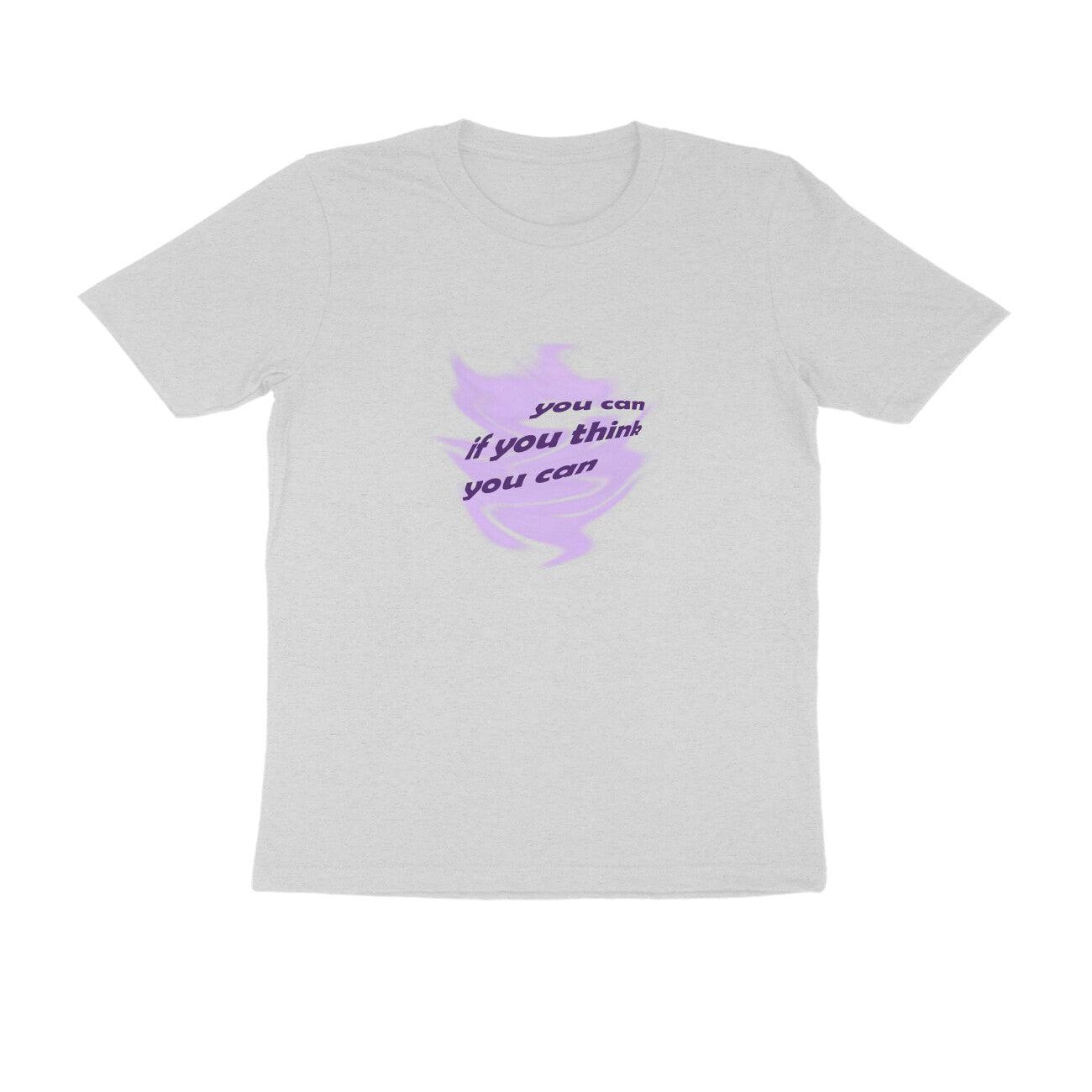 You can if you think you can | KIBI SPORTS MERCHANDISE | HALF SLEEVE T-SHIRT - ROUND NECK - KIBI SPORTS
