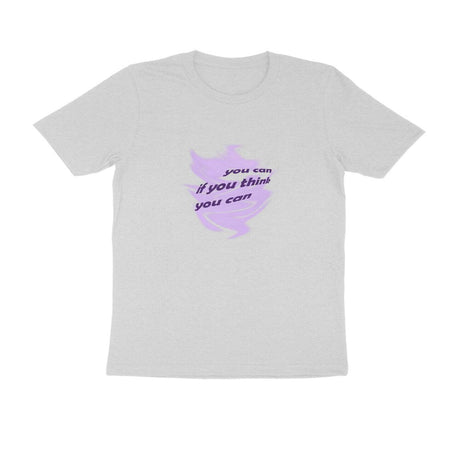 You can if you think you can | KIBI SPORTS MERCHANDISE | HALF SLEEVE T-SHIRT - ROUND NECK - KIBI SPORTS