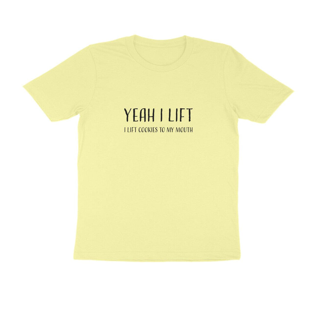 Yeah I Lift | KIBI SPORTS MERCHANDISE | HALF SLEEVE T-SHIRT - ROUND NECK - KIBI SPORTS