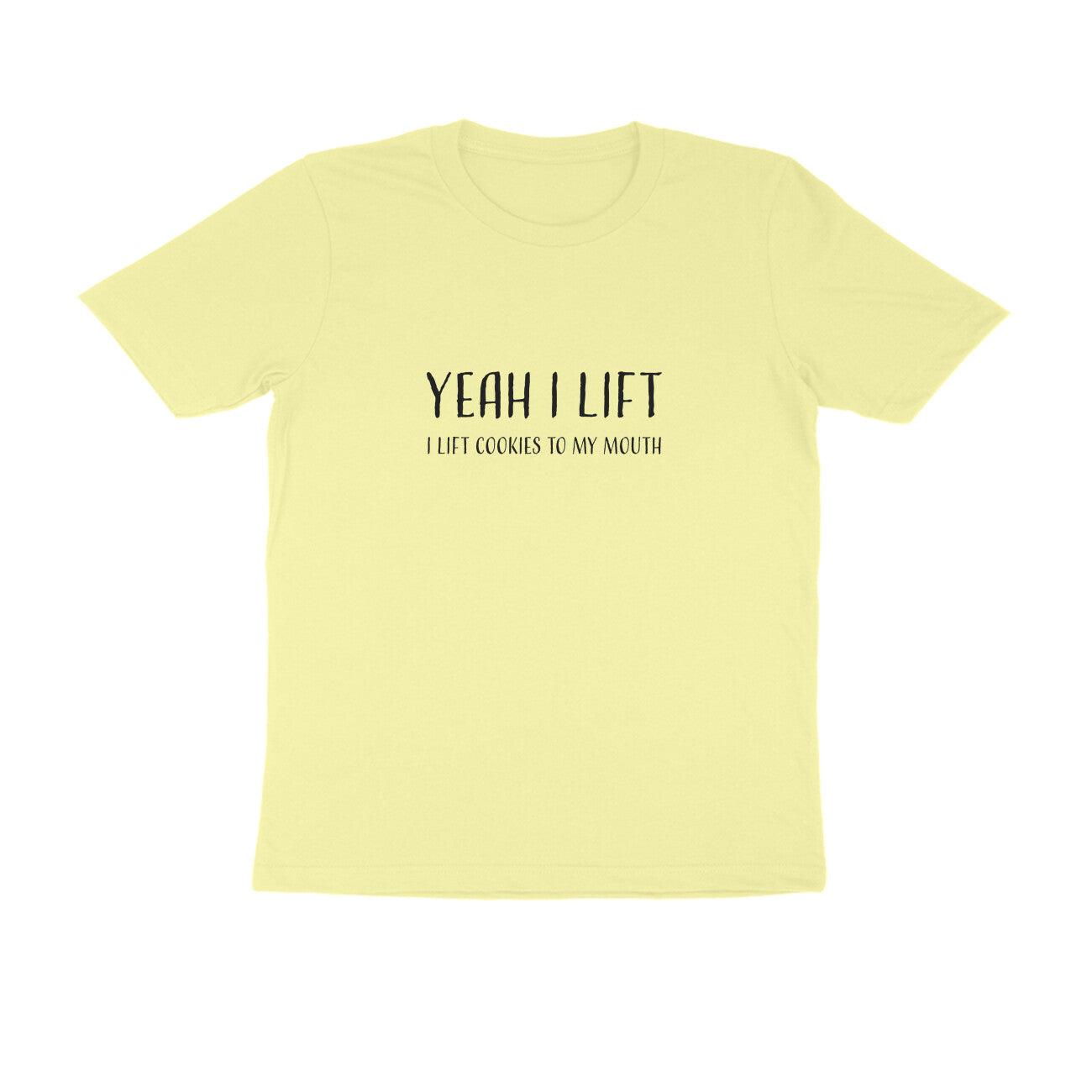 Yeah I Lift | KIBI SPORTS MERCHANDISE | HALF SLEEVE T-SHIRT - ROUND NECK - KIBI SPORTS