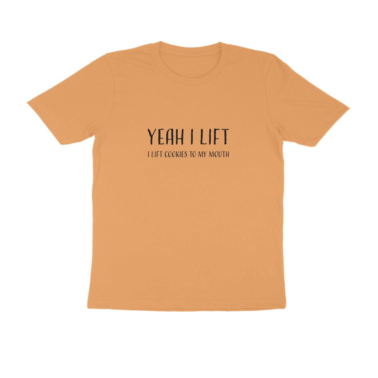Yeah I Lift | KIBI SPORTS MERCHANDISE | HALF SLEEVE T-SHIRT - ROUND NECK - KIBI SPORTS