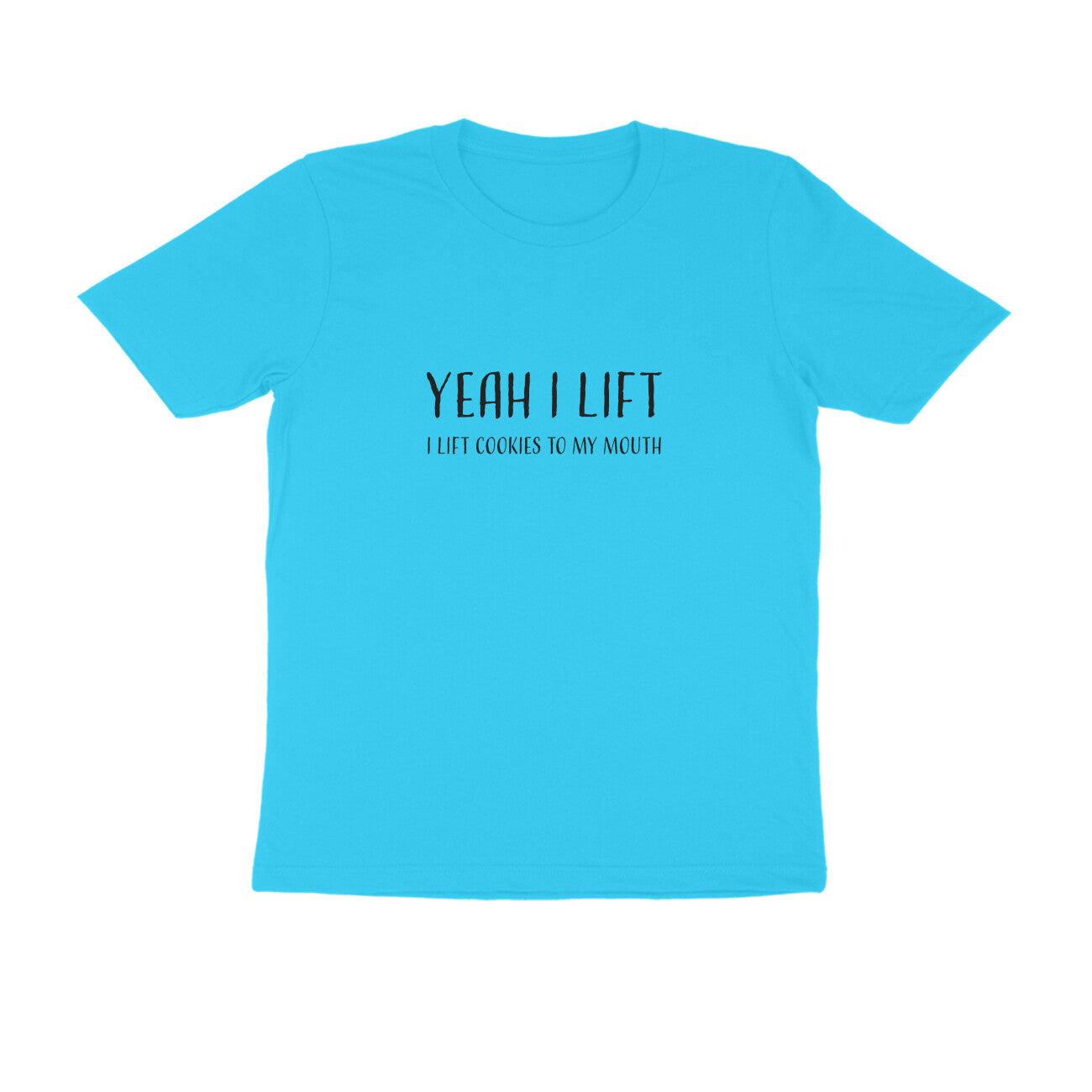 Yeah I Lift | KIBI SPORTS MERCHANDISE | HALF SLEEVE T-SHIRT - ROUND NECK - KIBI SPORTS