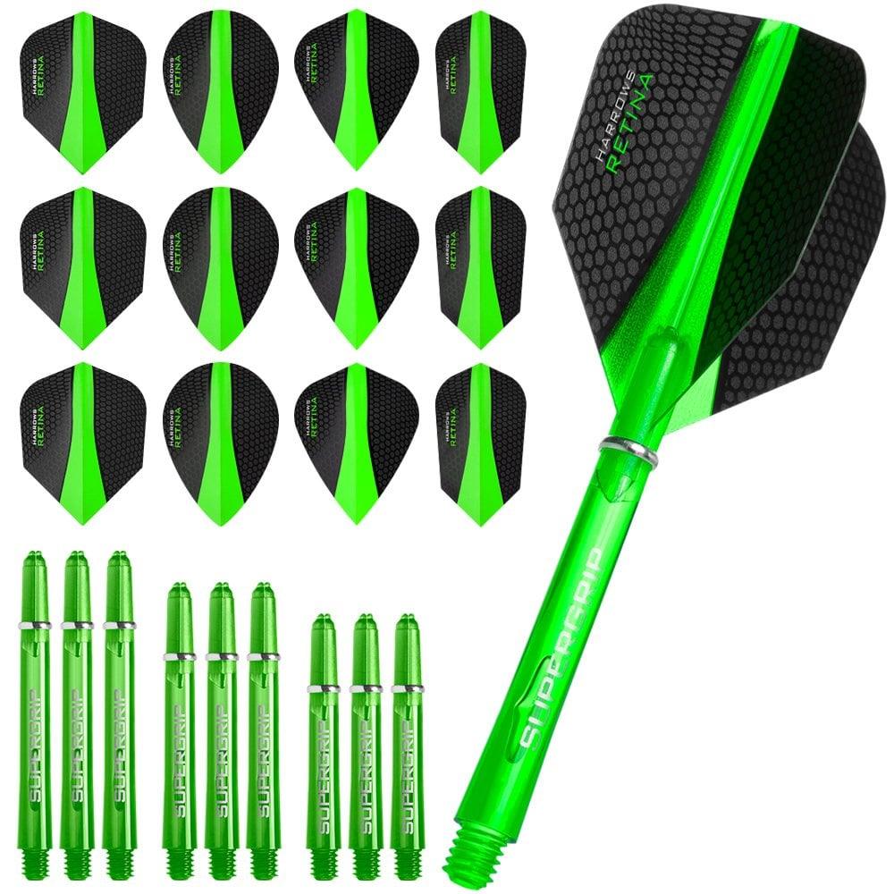 HARROWS Retina Dart Flights and Shafts Combo Kit - KIBI SPORTS