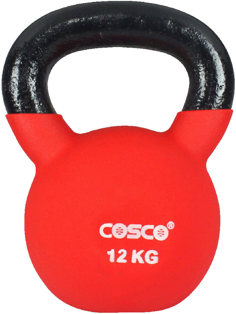 Cosco Kettlebell Dumbbell Vinyl |12 Kg | KIBI Sports Cosco