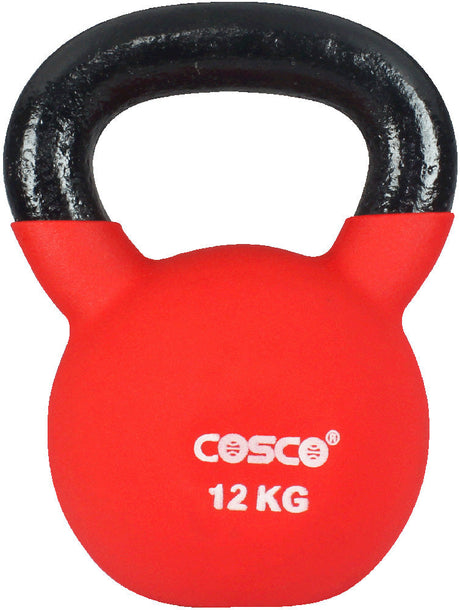 Cosco Kettlebell Dumbbell Vinyl |12 Kg | KIBI Sports Cosco