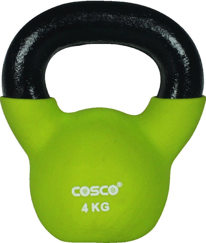 Cosco Vinyl Dumbbell Kettlebell- 4 Kg | KIBI Sports