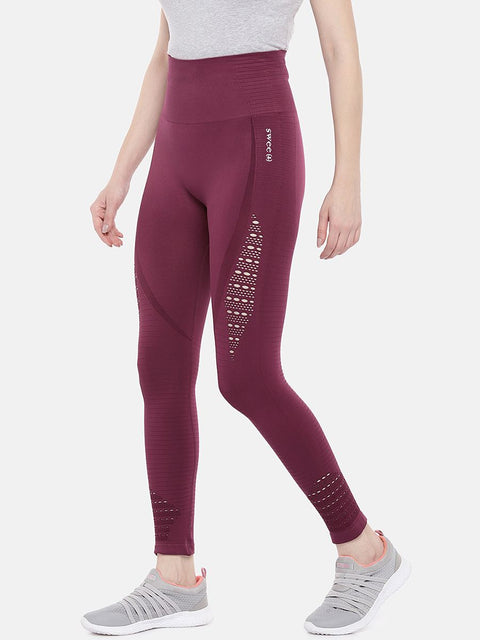Omtex Swee Athletica Vital Seamless Series Style 202 Wine | Women | KIBI Sports