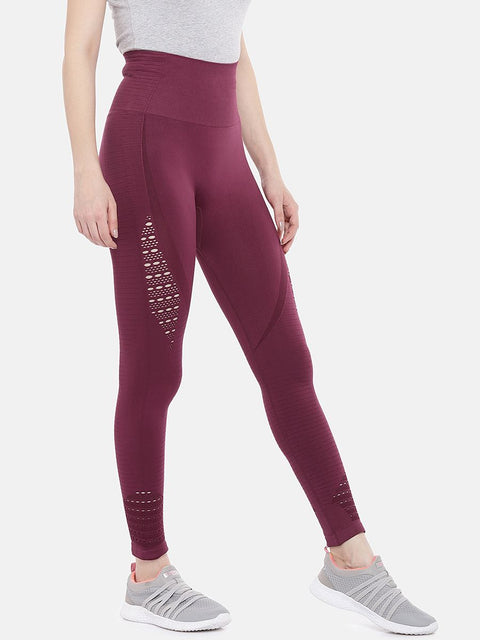 Omtex Swee Athletica Vital Seamless Series Style 202 Wine | Women | KIBI Sports