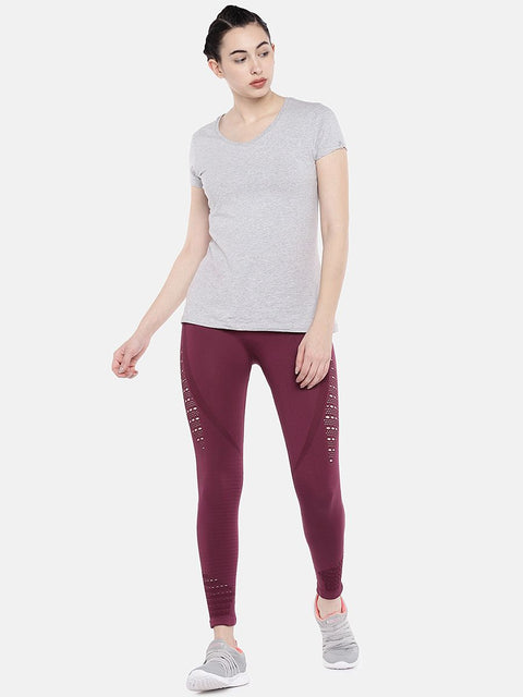 Omtex Swee Athletica Vital Seamless Series Style 202 Wine | Women | KIBI Sports