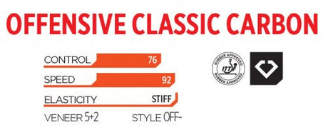 Cosco Offensive Classic Carbon Table Tennis Blade | KIBI Sports Cosco