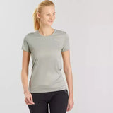 Quechua Women Mountain Hiking Quick Drying T-Shirt MH100 Sage Green Quechua