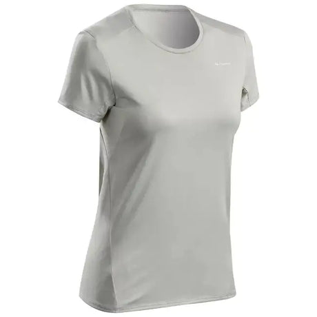 Quechua Women Mountain Hiking Quick Drying T-Shirt MH100 Sage Green Quechua