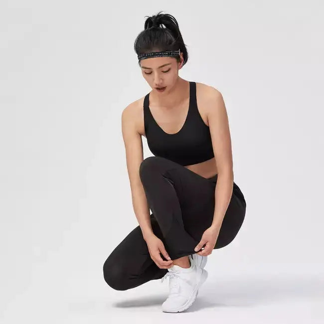 Domyos Women Gym Bra High Support Black Domyos