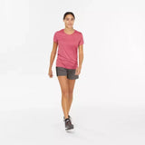 Quechua Women Mountain Hiking Quick Drying T-Shirt MH100 Pink Quechua