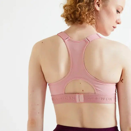 Domyos High Support Fitness Bra 900 - Pink Domyos
