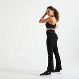 Domyos Women Gym Leggings Polyester Black Domyos
