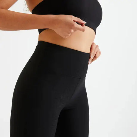 Domyos Women Gym Leggings Polyester Black Domyos