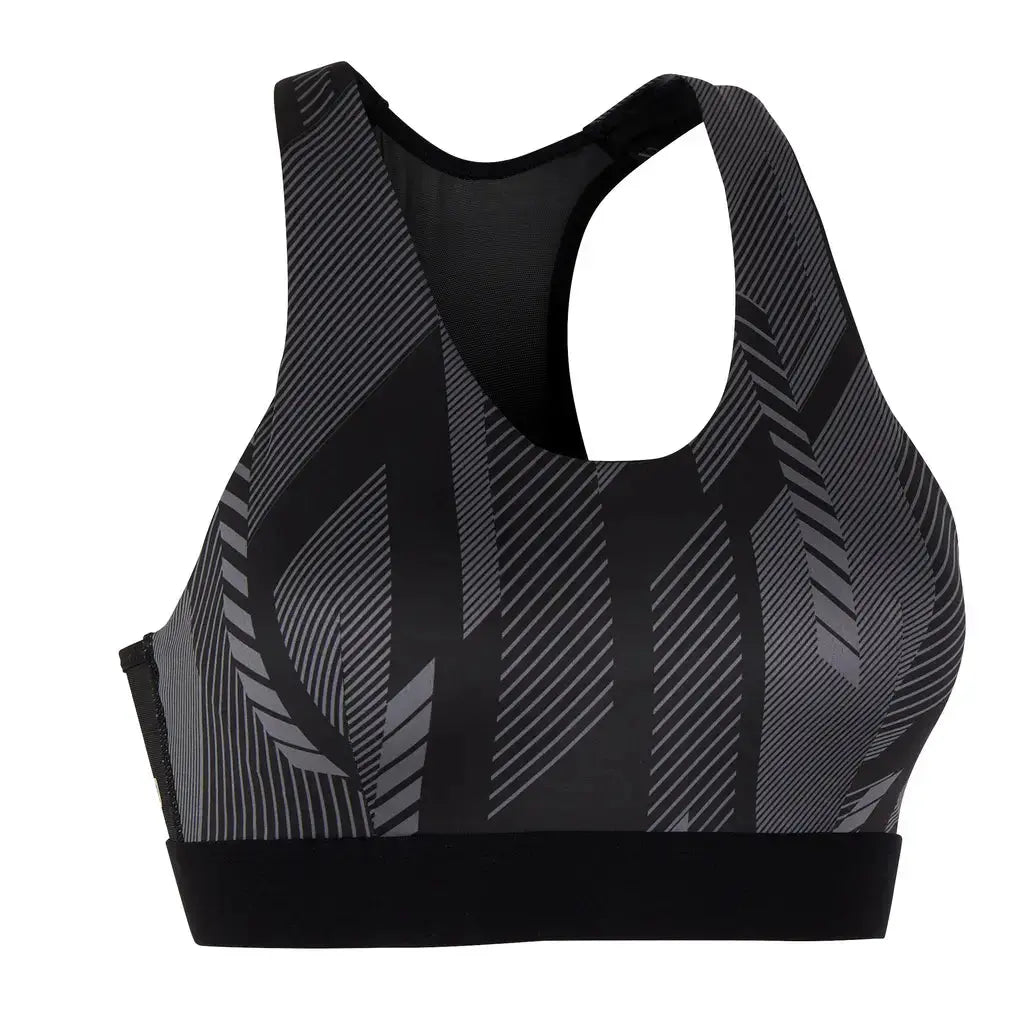 Domyos Medium Support Sports Bra - Black Print Domyos