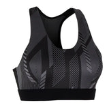 Domyos Medium Support Sports Bra - Black Print Domyos