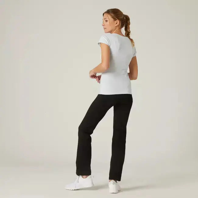 Domyos Women's Cotton Gym Pant 500 - Black Domyos