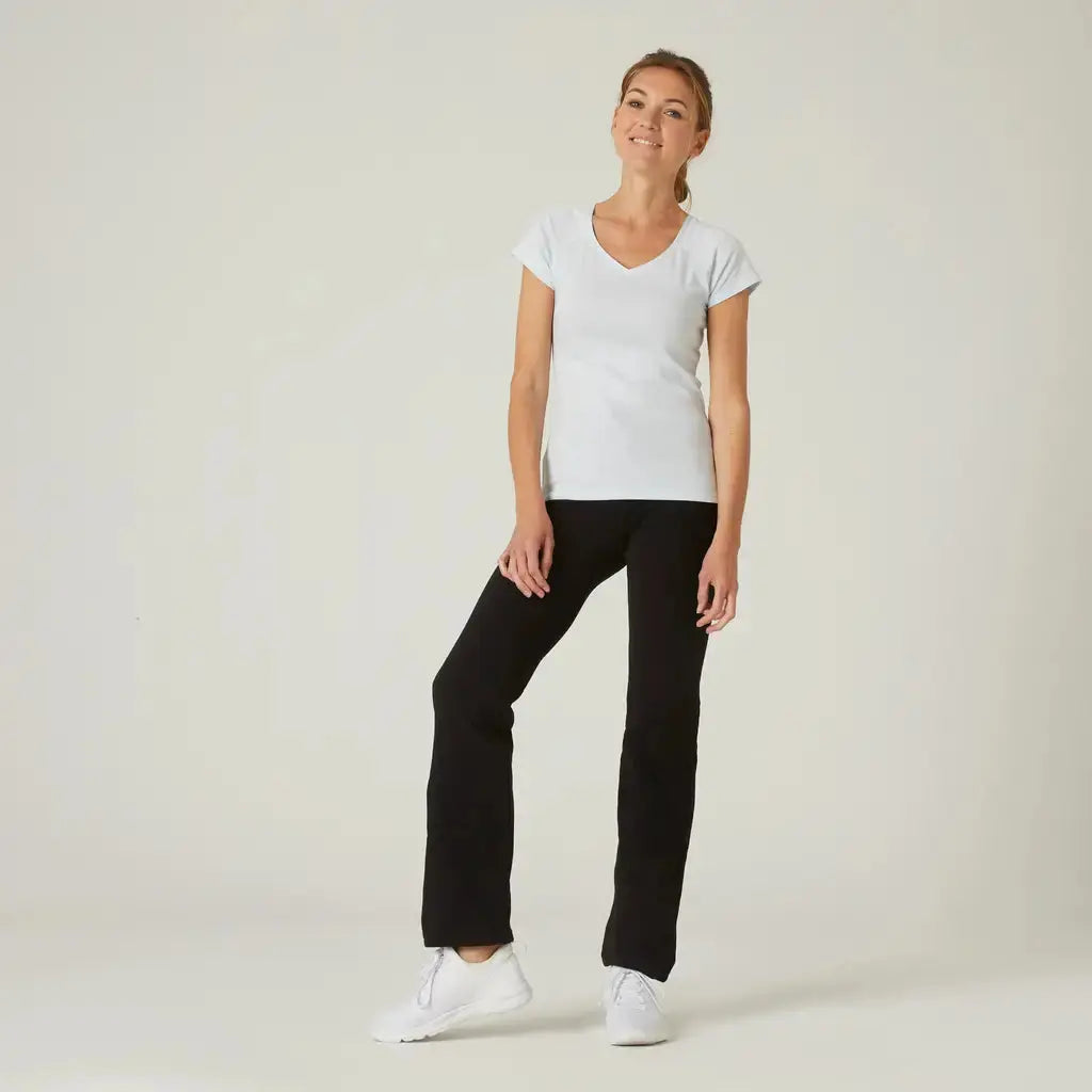 Domyos Women's Cotton Gym Pant 500 - Black Domyos
