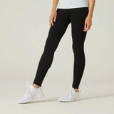 Domyos Women's Cotton Gym Legging 500 - Black Domyos