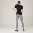 Domyos Women's Cotton Gym Legging 500 - Grey Domyos