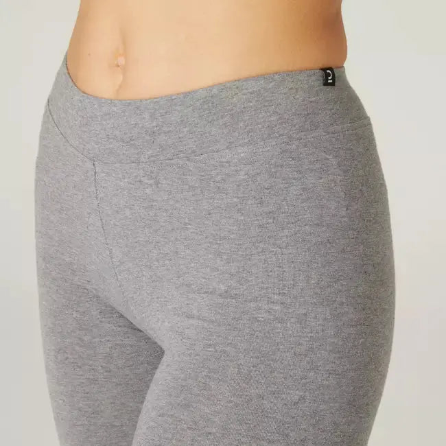Domyos Women's Cotton Gym Legging 500 - Grey Domyos