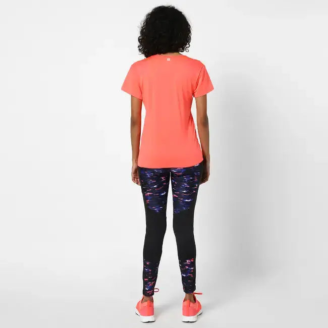Domyos Women Polyester Basic Gym T-Shirt - Pink Domyos