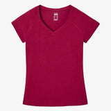 Domyos Women Cotton Blend Gym T-shirt Slim fit 500 - Red Domyos