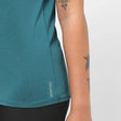 Domyos Women Polyester Basic Gym T-Shirt - Green Domyos